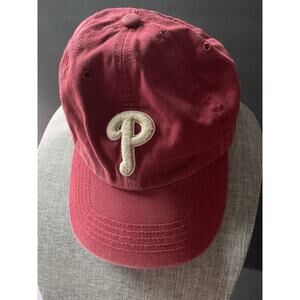 Forty Seven Brand Phillies Cap Red White Unisex X-Large Genuine Merchandise Hat